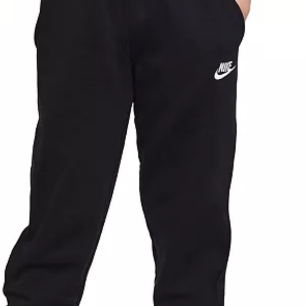 Nike Black Joggers with White Logo NWOT